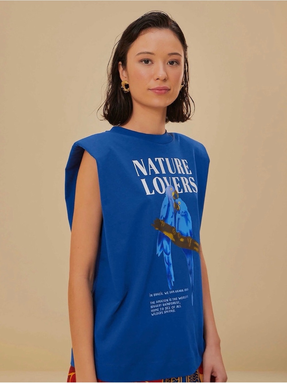 FARM Rio Blue "Nature Lovers" Muscle Tee